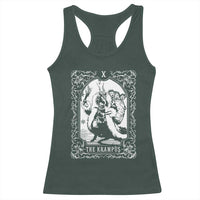 Christmas Krampus Racerback Tank Top The Krampus Tarot Card Goth Xmas