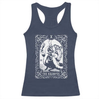 Christmas Krampus Racerback Tank Top The Krampus Tarot Card Goth Xmas