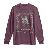 Christmas Krampus Long Sleeve Shirt Goth Xmas Krampus Reindeer Skull Ugly Sweater Evil Pajama TS10