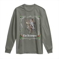 Christmas Krampus Long Sleeve Shirt Goth Xmas Krampus Reindeer Skull Ugly Sweater Evil Pajama TS10