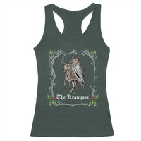 Christmas Krampus Racerback Tank Top Goth Xmas Krampus Reindeer Skull Ugly Sweater Evil Pajama TS10