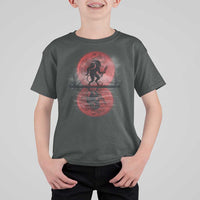 Christmas Krampus T Shirt For Kid Scary Horror Goth Xmas Blood Moon Ugly Sweater Evil Pajama - Wonder Print Shop