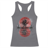 Christmas Krampus Racerback Tank Top Scary Horror Goth Xmas Blood Moon Ugly Sweater Evil Pajama
