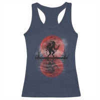 Christmas Krampus Racerback Tank Top Scary Horror Goth Xmas Blood Moon Ugly Sweater Evil Pajama