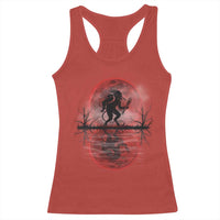 Christmas Krampus Racerback Tank Top Scary Horror Goth Xmas Blood Moon Ugly Sweater Evil Pajama