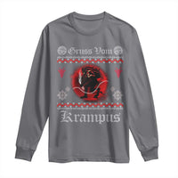 Christmas Krampus Long Sleeve Shirt Goth Xmas Gruss Von Krampus Ugly Christmas Sweater Evil Pajama