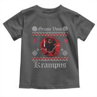 Christmas Krampus Toddler T Shirt Goth Xmas Gruss Von Krampus Ugly Christmas Sweater Evil Pajama