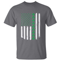 Vintage St. Patricks Day American Flag Shamrocks T Shirt