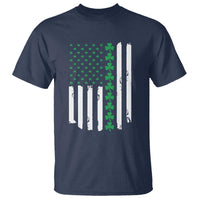 Vintage St. Patricks Day American Flag Shamrocks T Shirt