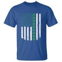 Vintage St. Patricks Day American Flag Shamrocks T Shirt