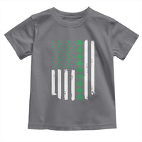 Vintage St. Patricks Day American Flag Shamrocks Toddler T Shirt