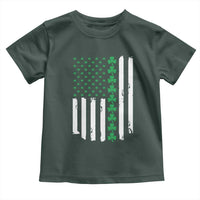 Vintage St. Patricks Day American Flag Shamrocks Toddler T Shirt