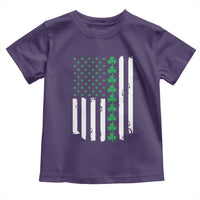 Vintage St. Patricks Day American Flag Shamrocks Toddler T Shirt