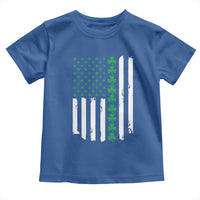 Vintage St. Patricks Day American Flag Shamrocks Toddler T Shirt