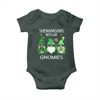 Lucky St Patricks Day Gnomes Baby Onesie Shamrock Leopard Gnome Irish
