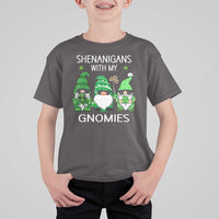 Lucky St Patricks Day Gnomes T Shirt For Kid Shamrock Leopard Gnome Irish