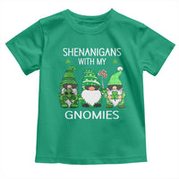 Lucky St Patricks Day Gnomes Toddler T Shirt Shamrock Leopard Gnome Irish