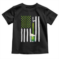 St. Patricks Day Irish Beer American Flag Toddler T Shirt Brewery Craft Beer