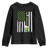 St. Patricks Day Irish Beer American Flag Youth Sweatshirt Brewery Craft Beer