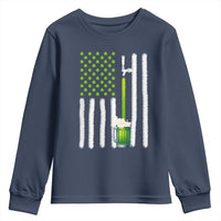 St. Patricks Day Irish Beer American Flag Youth Sweatshirt Brewery Craft Beer