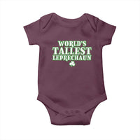 Funny St. Patrick's Day Baby Onesie Saint Irish Pats Sarcastic World's Tallest Leprechau