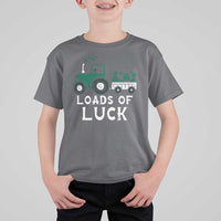 Boys St Patricks Day T Shirt For Kid Loads Of Luck Lucky Tractor Truck Toddler Boys