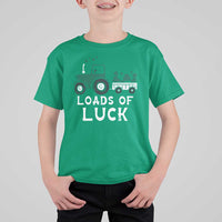Boys St Patricks Day T Shirt For Kid Loads Of Luck Lucky Tractor Truck Toddler Boys