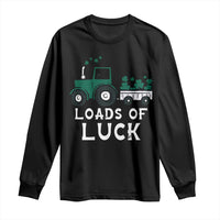 Boys St Patricks Day Long Sleeve Shirt Loads Of Luck Lucky Tractor Truck Toddler Boys