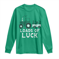 Boys St Patricks Day Long Sleeve Shirt Loads Of Luck Lucky Tractor Truck Toddler Boys