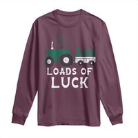 Boys St Patricks Day Long Sleeve Shirt Loads Of Luck Lucky Tractor Truck Toddler Boys