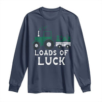 Boys St Patricks Day Long Sleeve Shirt Loads Of Luck Lucky Tractor Truck Toddler Boys