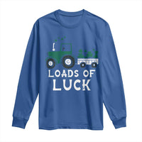 Boys St Patricks Day Long Sleeve Shirt Loads Of Luck Lucky Tractor Truck Toddler Boys