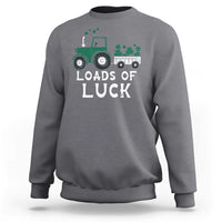 Boys St Patricks Day Sweatshirt Loads Of Luck Lucky Tractor Truck Toddler Boys