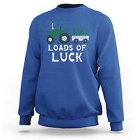 Boys St Patricks Day Sweatshirt Loads Of Luck Lucky Tractor Truck Toddler Boys
