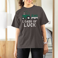 Boys St Patricks Day T Shirt For Women Loads Of Luck Lucky Tractor Truck Toddler Boys