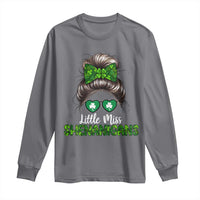 Little Miss Shenanigans St Patricks Day Long Sleeve Shirt Kids Girls Toddler