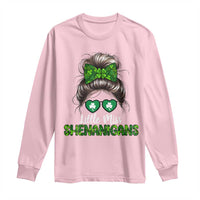 Little Miss Shenanigans St Patricks Day Long Sleeve Shirt Kids Girls Toddler