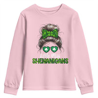 Little Miss Shenanigans St Patricks Day Youth Sweatshirt Kids Girls Toddler