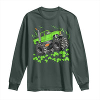 Boys St Patricks Day Lucky Monster Truck Long Sleeve Shirt