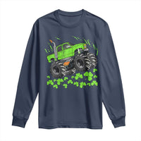 Boys St Patricks Day Lucky Monster Truck Long Sleeve Shirt