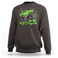 Boys St Patricks Day Lucky Monster Truck Sweatshirt