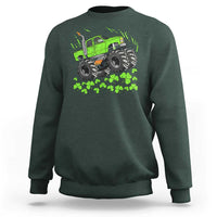 Boys St Patricks Day Lucky Monster Truck Sweatshirt