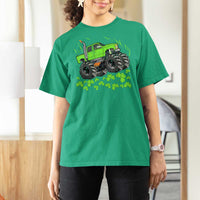 Boys St Patricks Day Lucky Monster Truck T Shirt For Women
