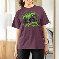 Boys St Patricks Day Lucky Monster Truck T Shirt For Women