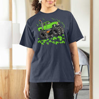 Boys St Patricks Day Lucky Monster Truck T Shirt For Women