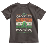 St. Patrick's Day Prone to Shenanigans and Malarkey Toddler T Shirt Funny St Patrick's Day Lucky Shamrock Irish