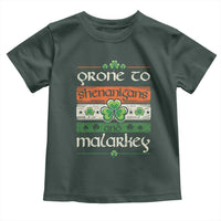 St. Patrick's Day Prone to Shenanigans and Malarkey Toddler T Shirt Funny St Patrick's Day Lucky Shamrock Irish