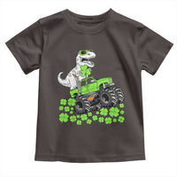 Lucky St Patricks Day Toddler Boys Toddler T Shirt T Rex Dino Riding Monster Truck Shamrock