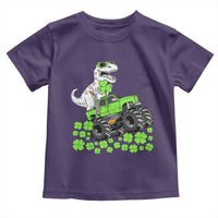 Lucky St Patricks Day Toddler Boys Toddler T Shirt T Rex Dino Riding Monster Truck Shamrock