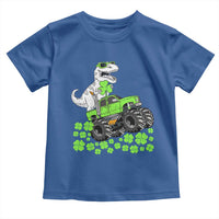 Lucky St Patricks Day Toddler Boys Toddler T Shirt T Rex Dino Riding Monster Truck Shamrock